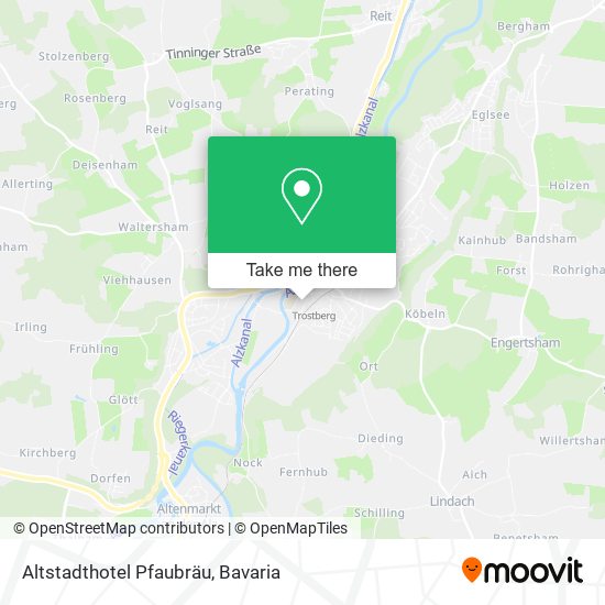 Altstadthotel Pfaubräu map