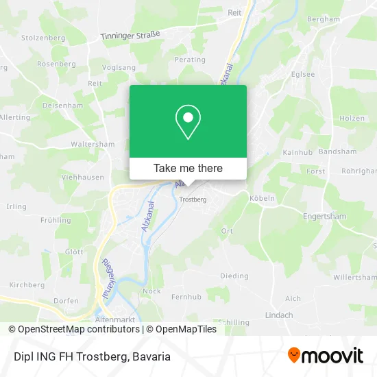 Карта Dipl ING FH Trostberg