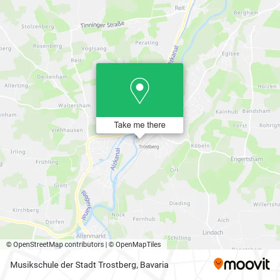 Карта Musikschule der Stadt Trostberg