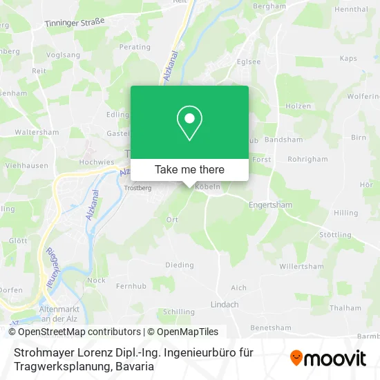 Карта Strohmayer Lorenz Dipl.-Ing. Ingenieurbüro für Tragwerksplanung