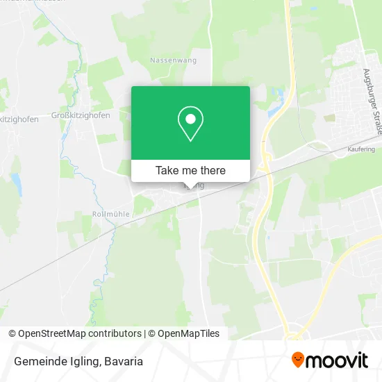 Карта Gemeinde Igling