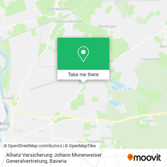 Карта Allianz Versicherung Johann Morenweiser Generalvertretung