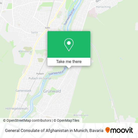 General Consulate of Afghanistan in Munich map