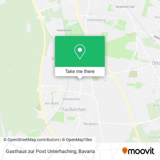 Gasthaus zur Post Unterhaching map
