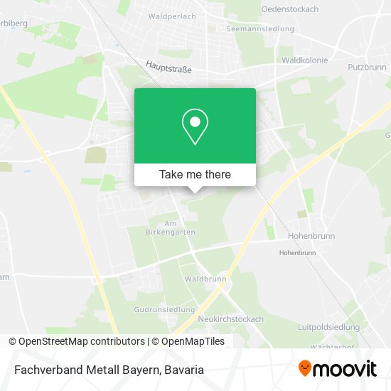 Fachverband Metall Bayern map