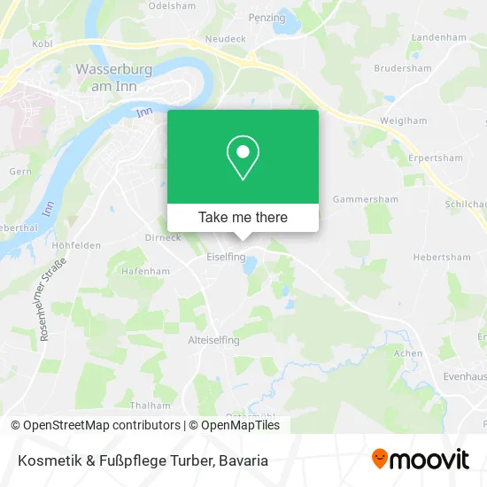 Карта Kosmetik & Fußpflege Turber