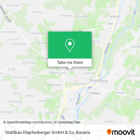 Stahlbau Klapfenberger GmbH & Co map