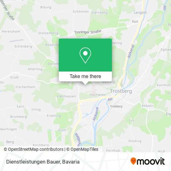 Dienstleistungen Bauer map