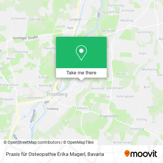 Карта Praxis für Osteopathie Erika Magerl
