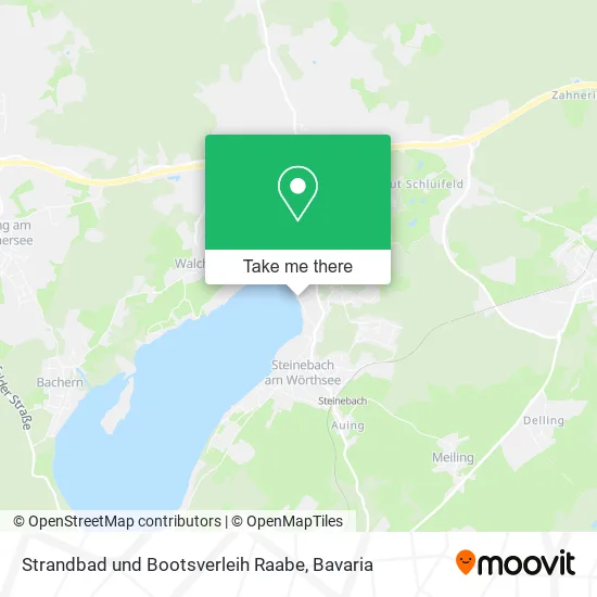 Карта Strandbad und Bootsverleih Raabe