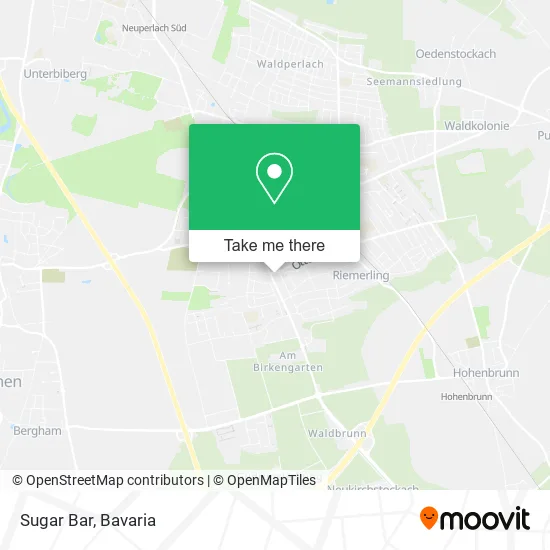 Карта Sugar Bar