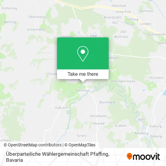 Карта Überparteiliche Wählergemeinschaft Pfaffing