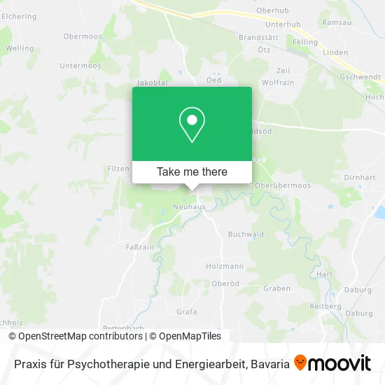 Карта Praxis für Psychotherapie und Energiearbeit