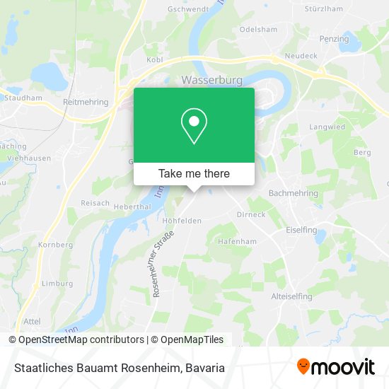 Staatliches Bauamt Rosenheim map