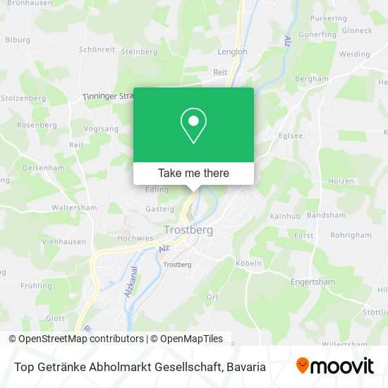 Top Getränke Abholmarkt Gesellschaft map