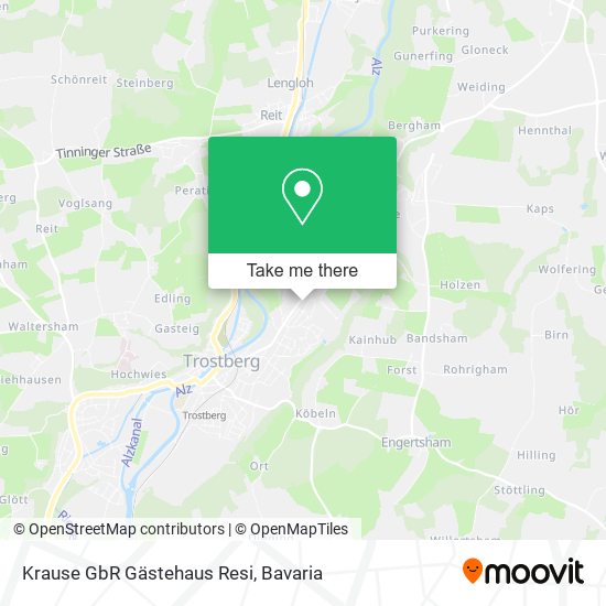 Krause GbR Gästehaus Resi map