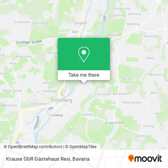 Карта Krause GbR Gästehaus Resi