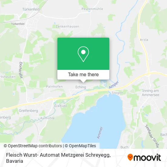 Карта Fleisch Wurst- Automat Metzgerei Schreyegg