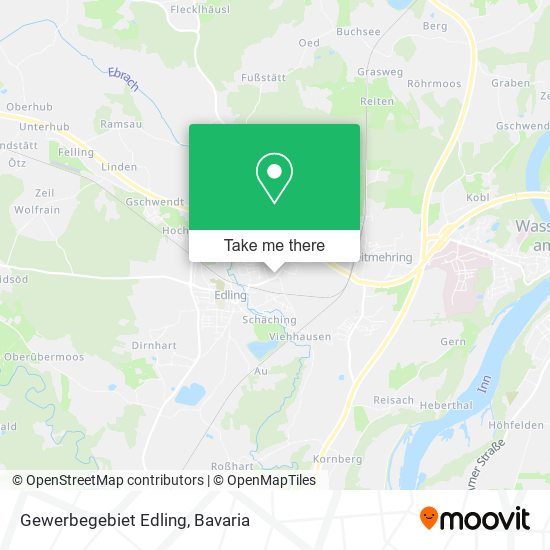 Gewerbegebiet Edling map