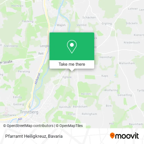 Карта Pfarramt Heiligkreuz