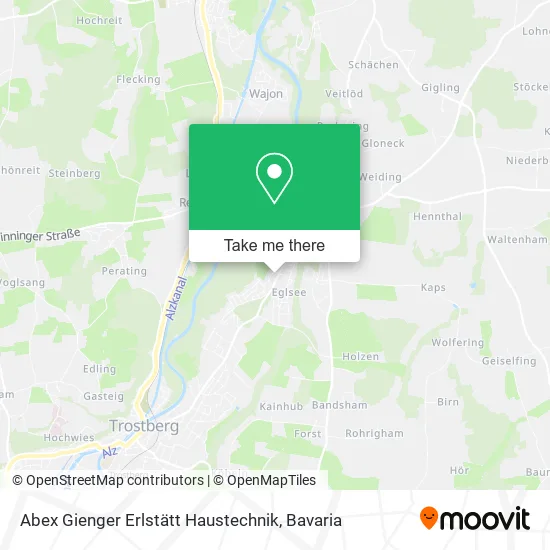 Карта Abex Gienger Erlstätt Haustechnik
