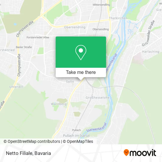 Карта Netto Filiale