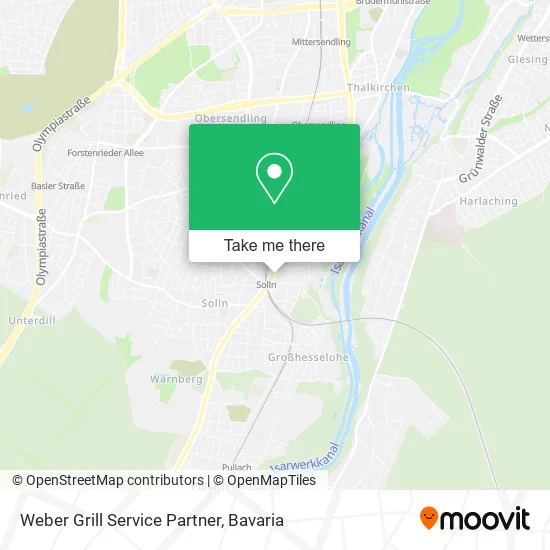 Карта Weber Grill Service Partner