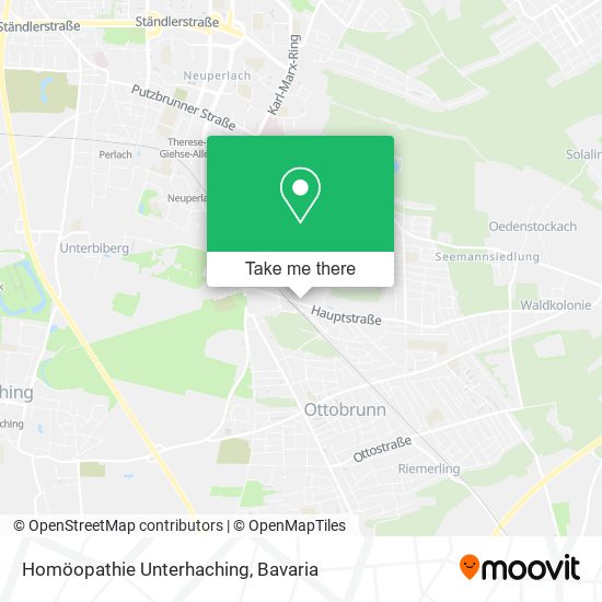 Homöopathie Unterhaching map