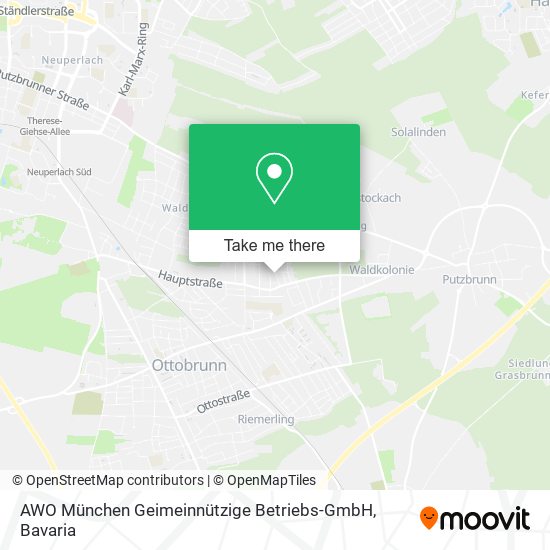 AWO München Geimeinnützige Betriebs-GmbH map