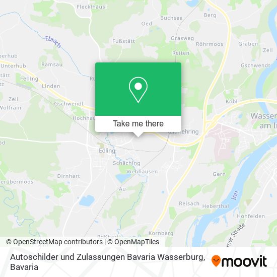 Autoschilder und Zulassungen Bavaria Wasserburg map
