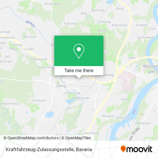 Kraftfahrzeug-Zulassungsstelle map