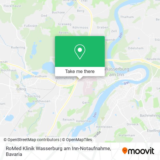 RoMed Klinik Wasserburg am Inn-Notaufnahme map