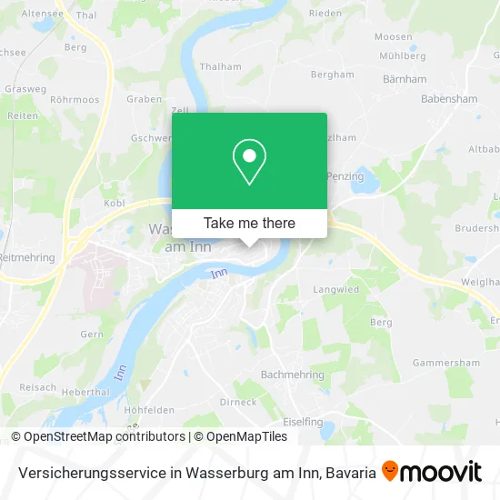 Карта Versicherungsservice in Wasserburg am Inn