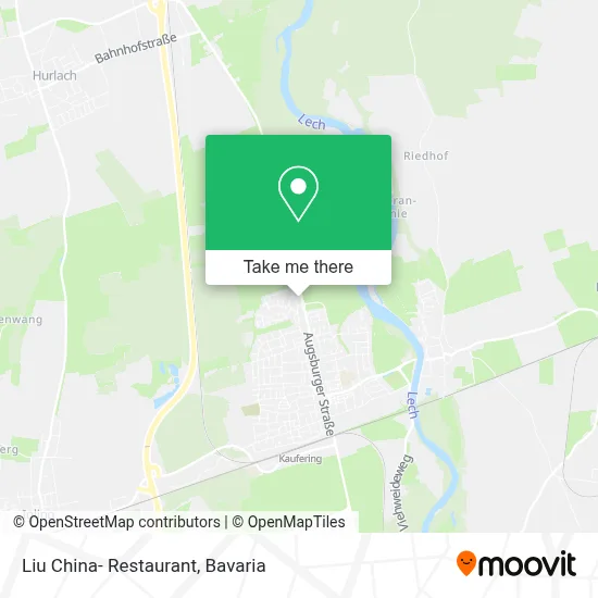 Liu China- Restaurant map