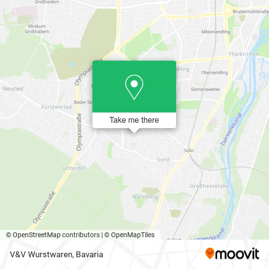 Карта V&V Wurstwaren
