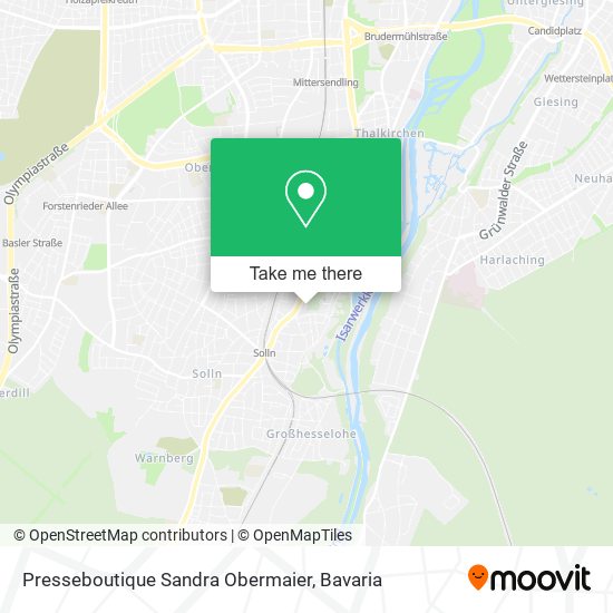 Presseboutique Sandra Obermaier map
