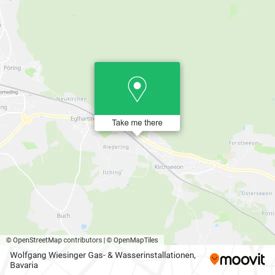 Карта Wolfgang Wiesinger Gas- & Wasserinstallationen