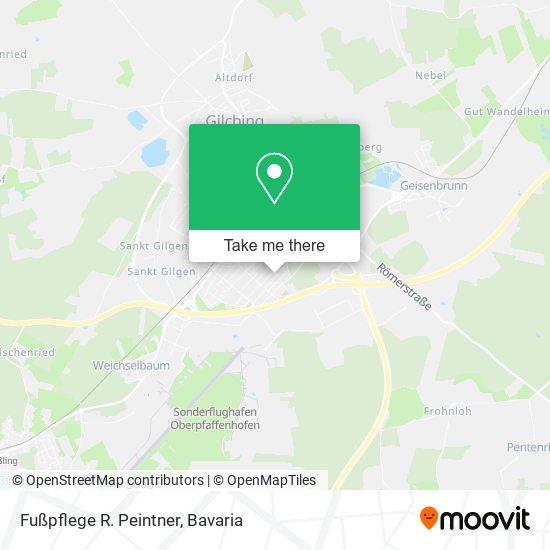 Fußpflege R. Peintner map