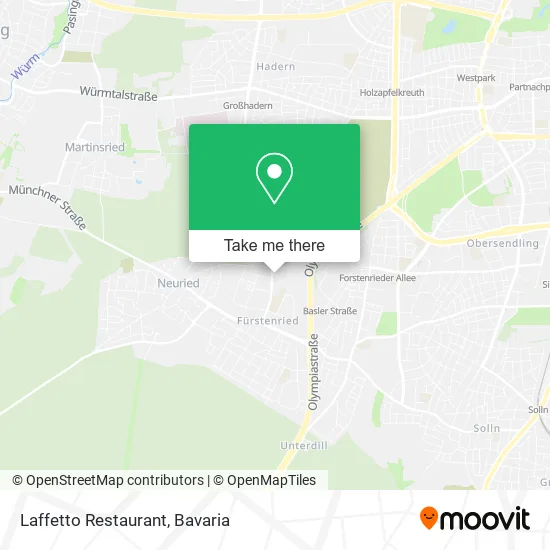 Карта Laffetto Restaurant