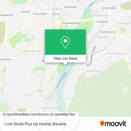 Карта Lost Souls Pop Up Hostel