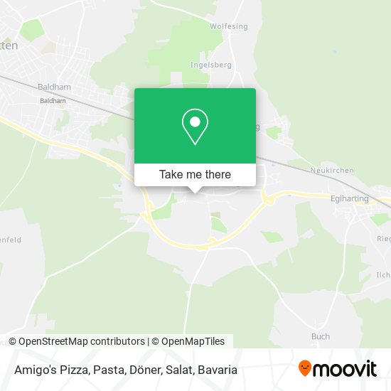 Amigo's Pizza, Pasta, Döner, Salat map
