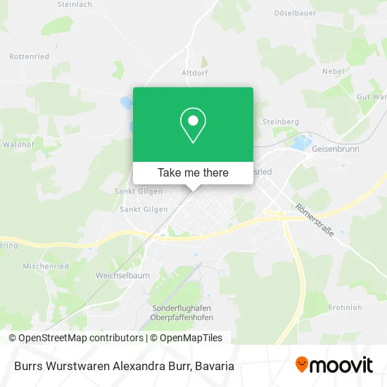 Карта Burrs Wurstwaren Alexandra Burr