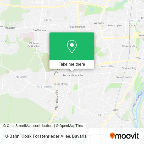 U-Bahn Kiosk Forstenrieder Allee map
