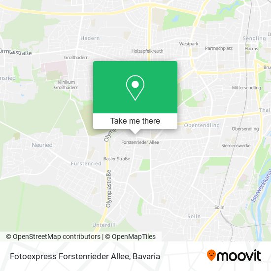 Fotoexpress Forstenrieder Allee map