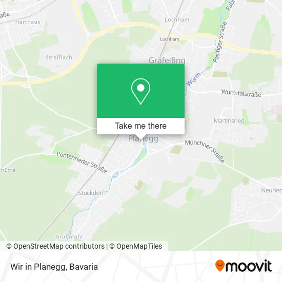 Карта Wir in Planegg