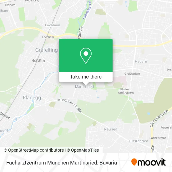 Карта Facharztzentrum München Martinsried