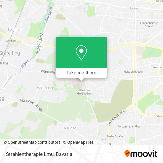 Карта Strahlentherapie Lmu