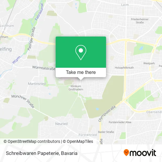 Карта Schreibwaren Papeterie