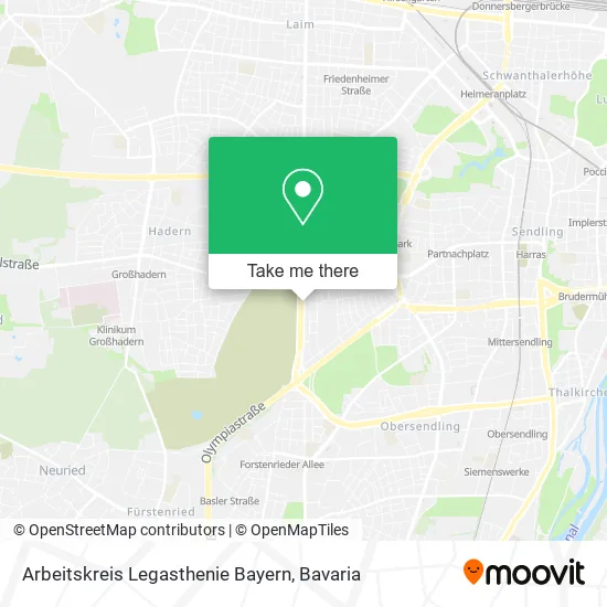 Карта Arbeitskreis Legasthenie Bayern