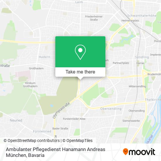 Ambulanter Pflegedienst Hanamann Andreas München map